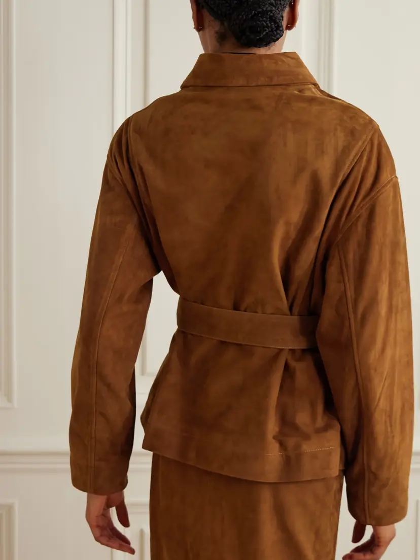 Nour Hammour Tilda Suede Jacket | Thumbnail 4