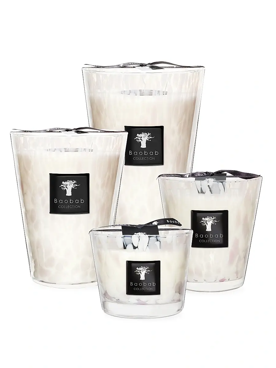 Baobab Unisex Pearls White Pearl Candle | Thumbnail 7