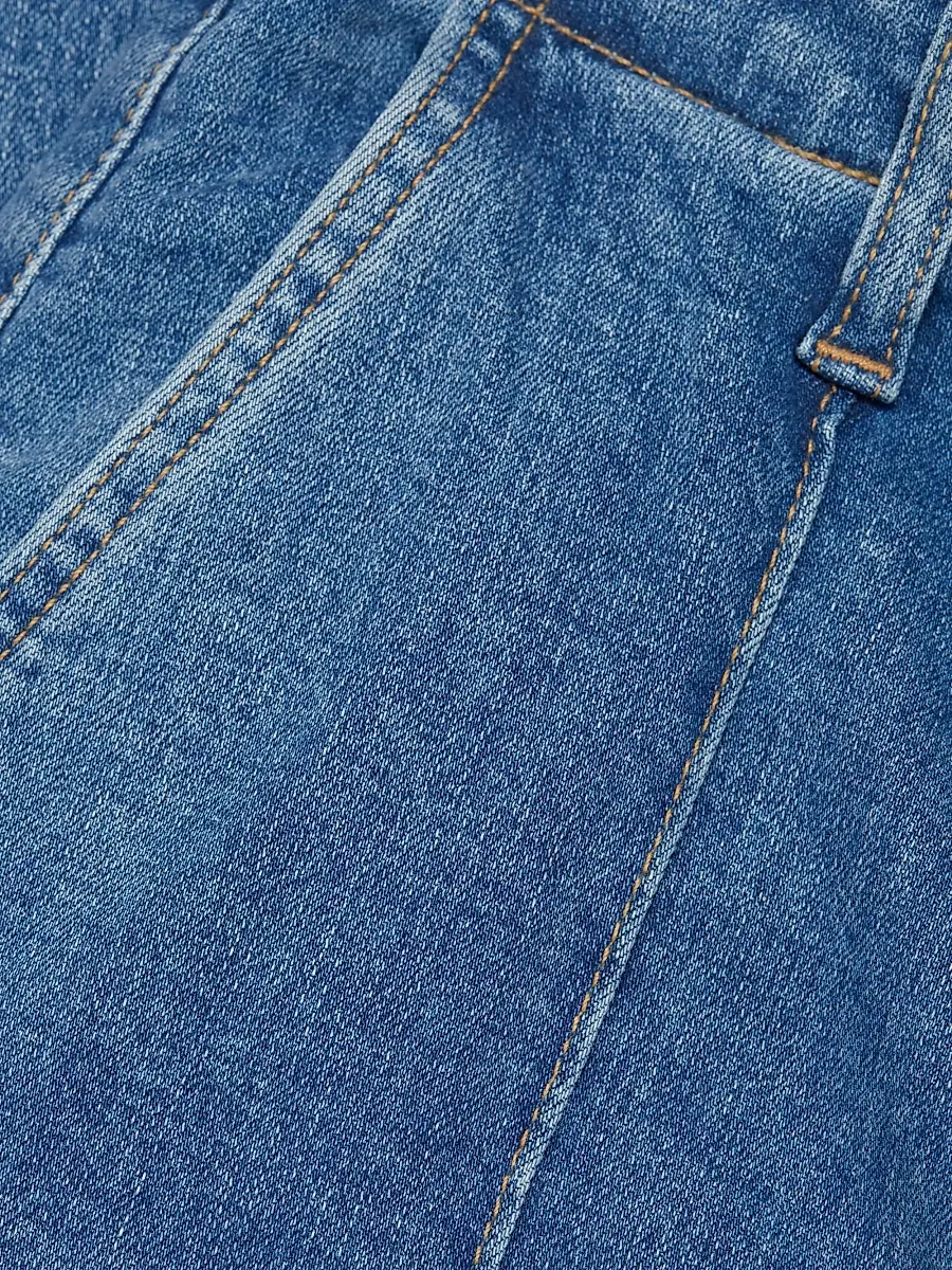 SIMKHAI Women's Ansel Crop Flare Jeans - Midnight Wash | Thumbnail 7