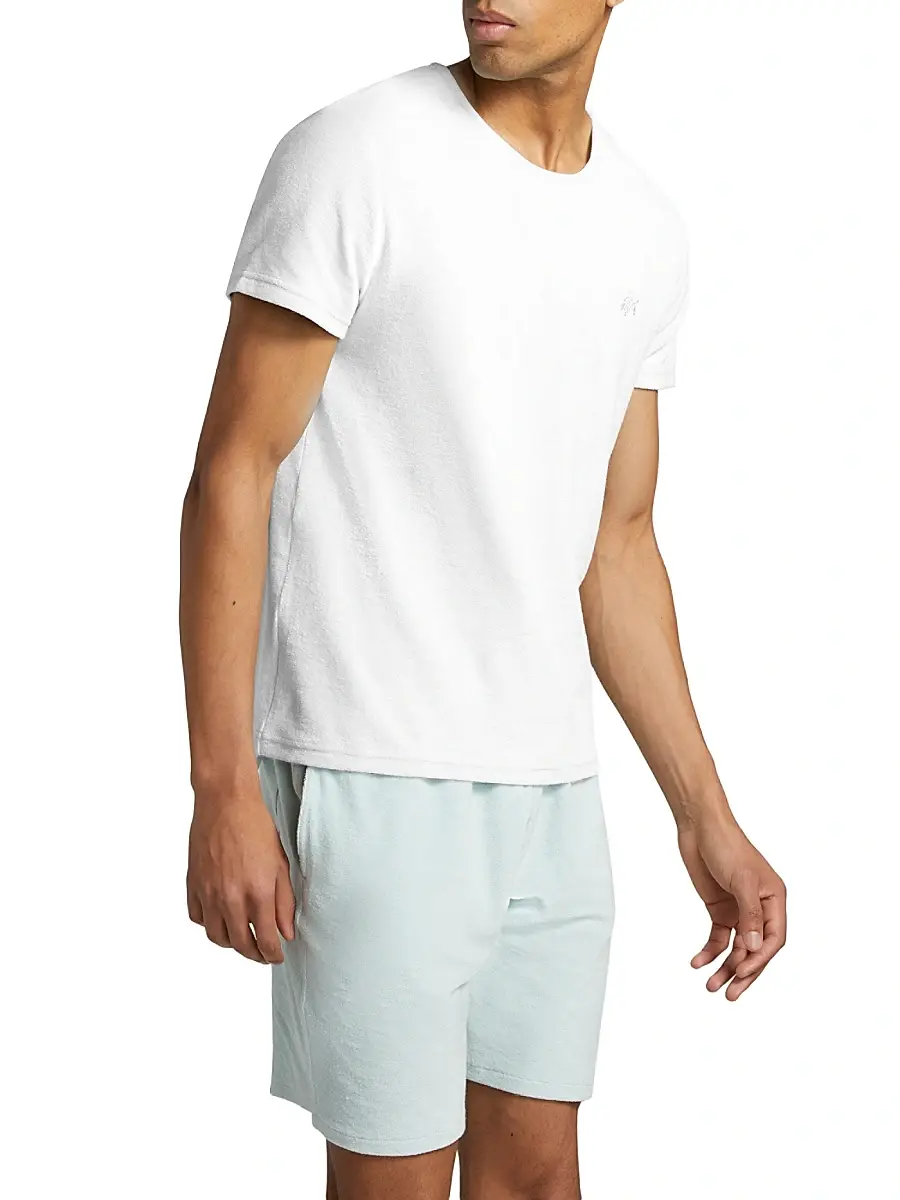 Vilebrequin Men's Terry Cotton-Blend Crewneck T-shirt | Thumbnail 3
