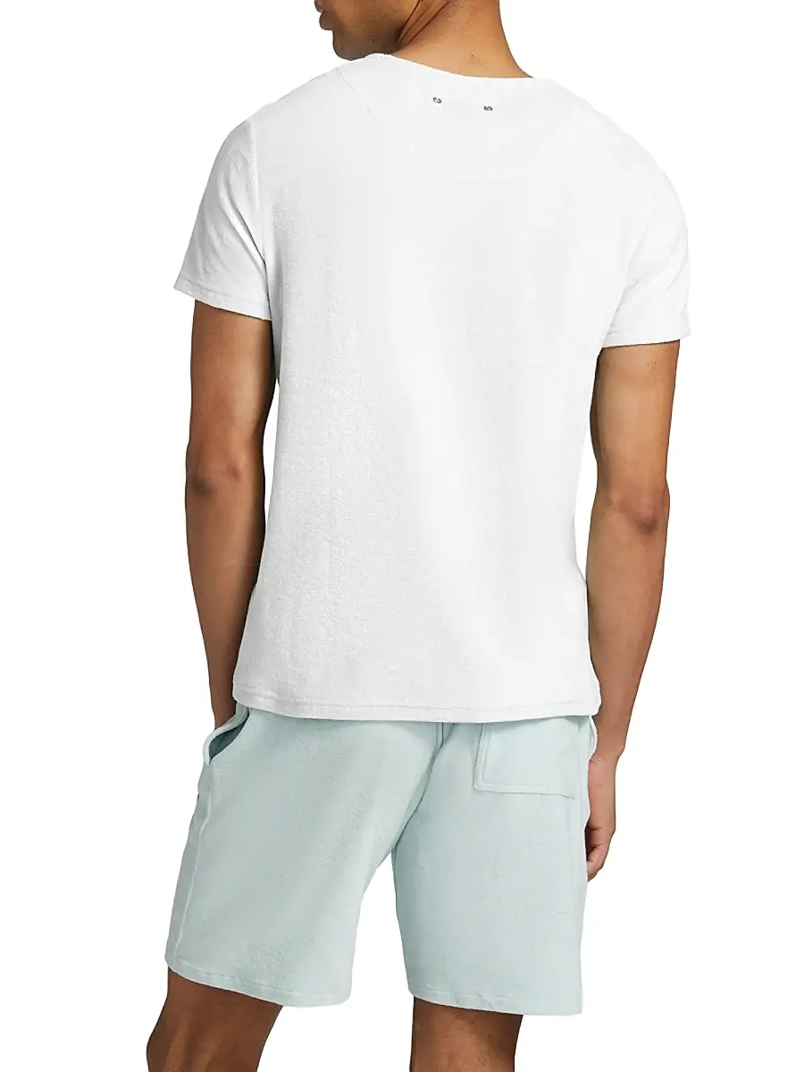 Vilebrequin Men's Terry Cotton-Blend Crewneck T-shirt | Thumbnail 4