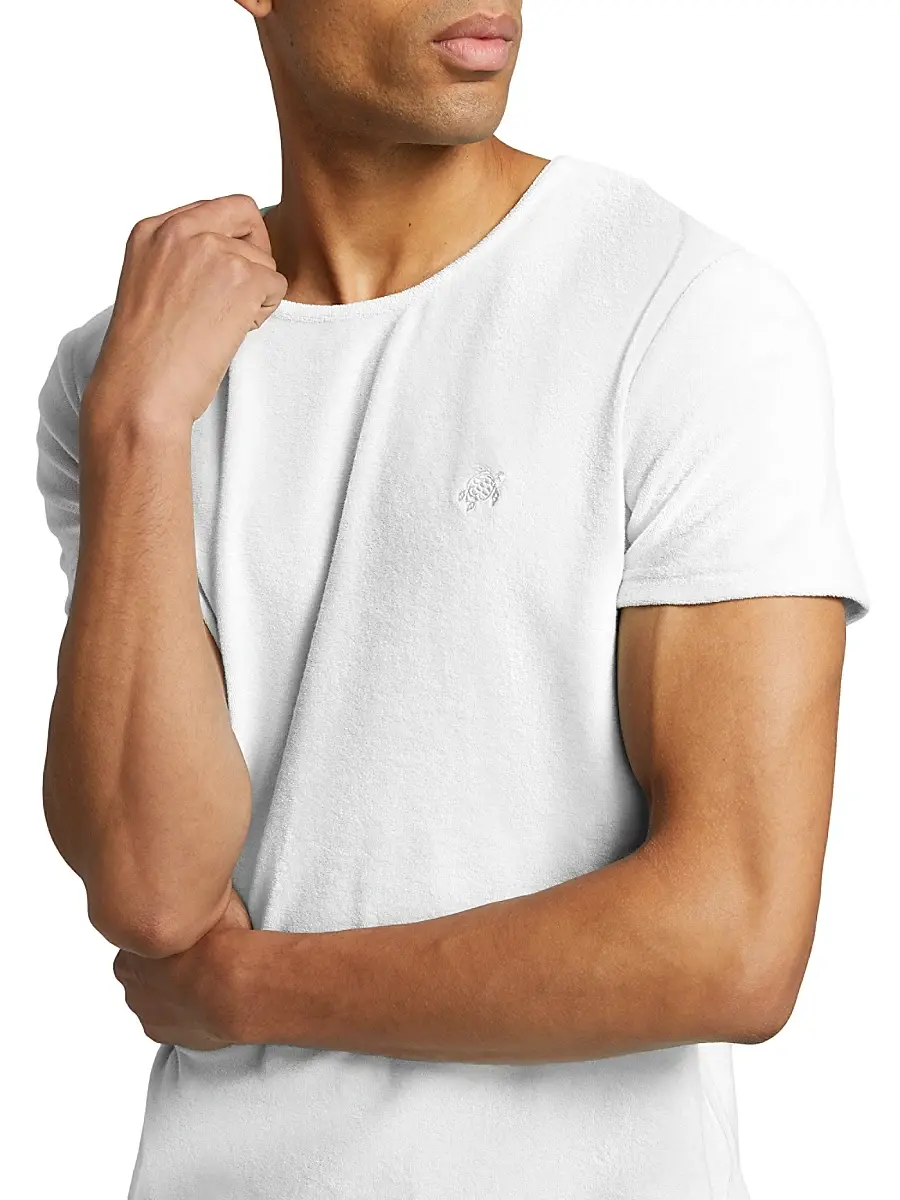 Vilebrequin Men's Terry Cotton-Blend Crewneck T-shirt | Thumbnail 5