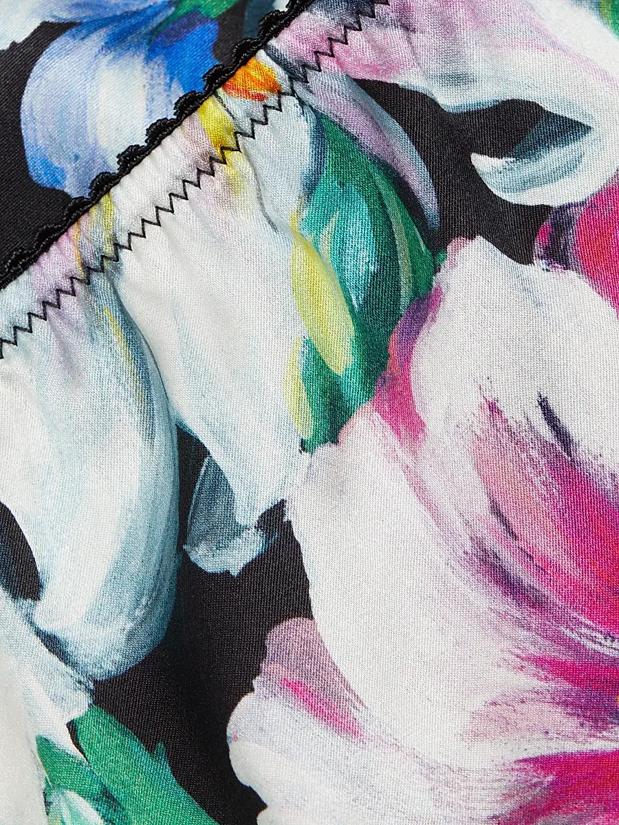 Dolce & Gabbana Women's Floral Picot-Trim Panty | Thumbnail 6