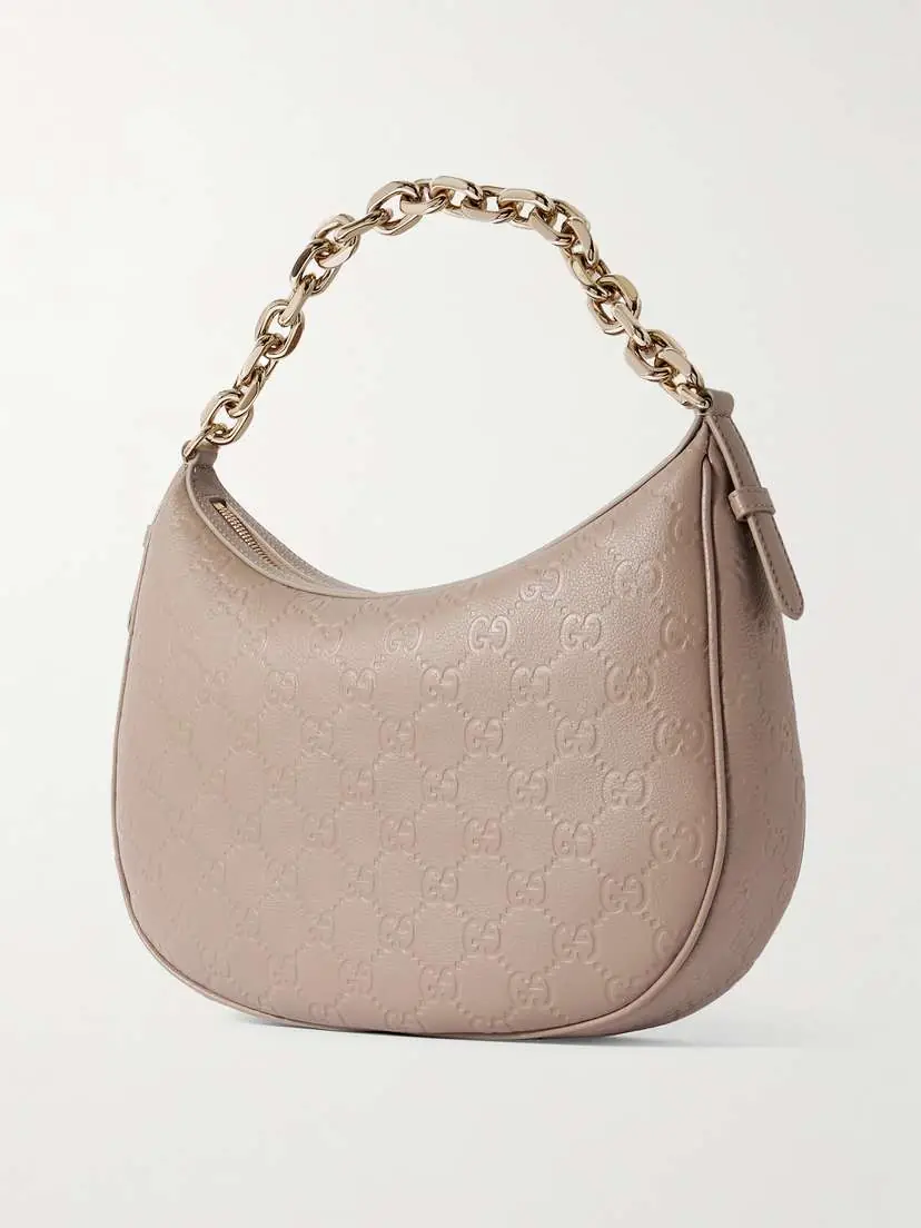 Gucci Gg Emblem Medium Logo-debossed Leather Shoulder Bag | Thumbnail 3 Gucci Gg Emblem Medium Logo-debossed Leather Shoulder Bag | Thumbnail 3
