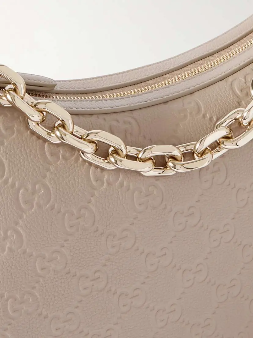 Gucci Gg Emblem Medium Logo-debossed Leather Shoulder Bag | Thumbnail 4 Gucci Gg Emblem Medium Logo-debossed Leather Shoulder Bag | Thumbnail 4