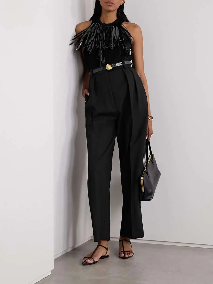 Jil Sander Embellished Ribbed Cotton-blend Tank | Thumbnail 2 Jil Sander Embellished Ribbed Cotton-blend Tank | Thumbnail 2