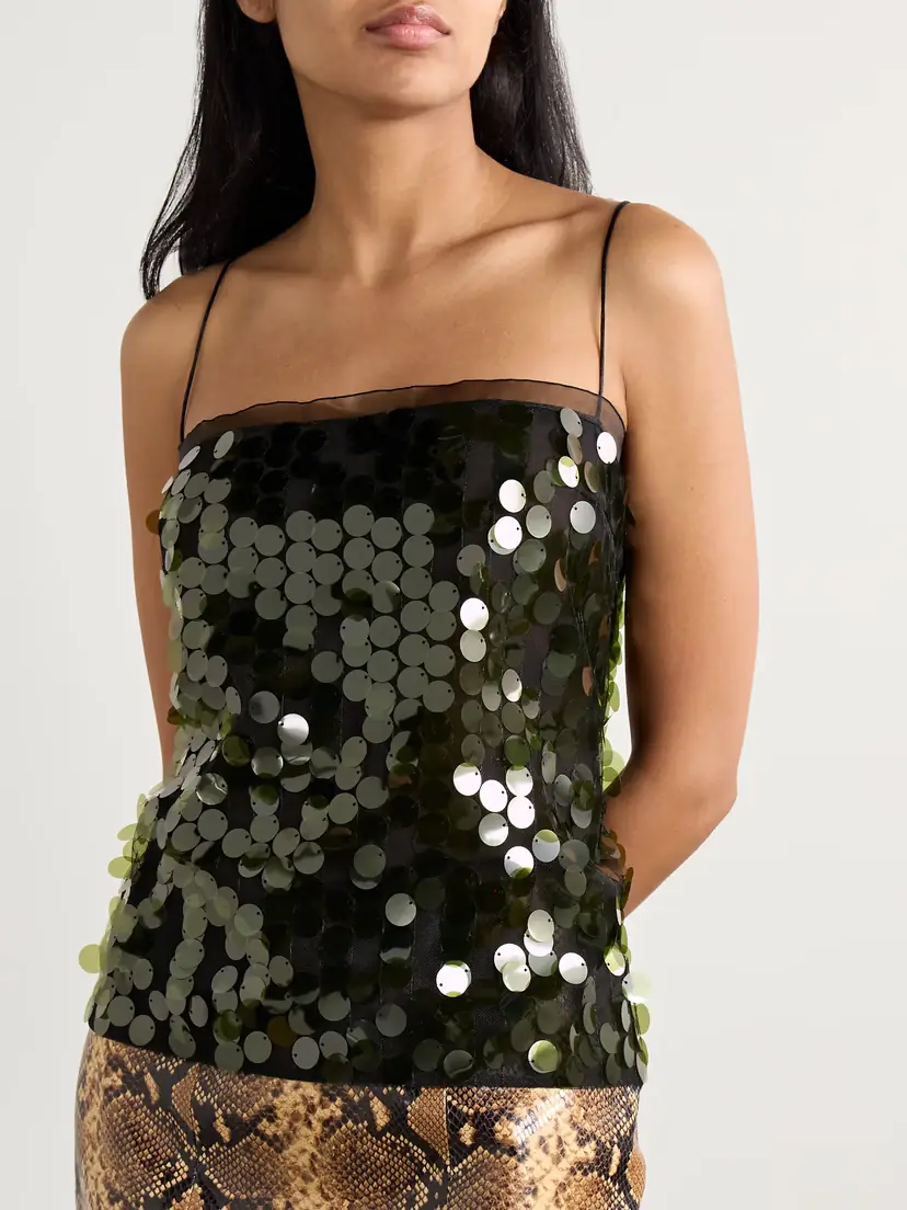 16Arlington Suero Sequined Chiffon Top | Thumbnail 3