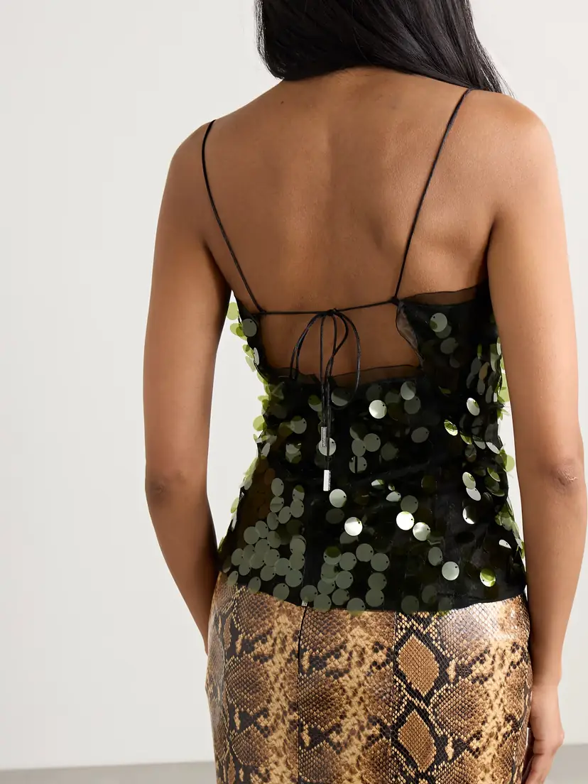 16Arlington Suero Sequined Chiffon Top | Thumbnail 4