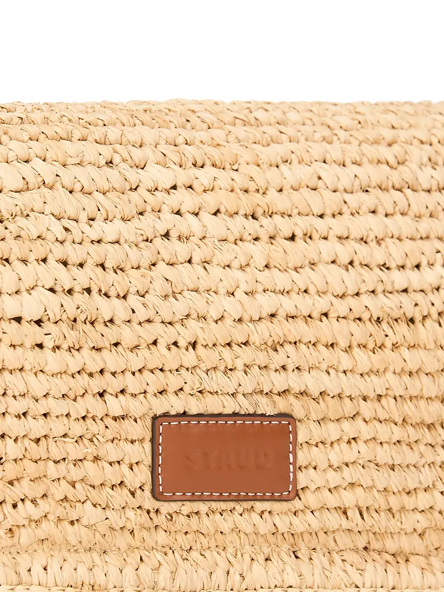 Staud Women's Harlow Raffia & Leather Shoulder Bag | Thumbnail 3 Staud Women's Harlow Raffia & Leather Shoulder Bag | Thumbnail 3