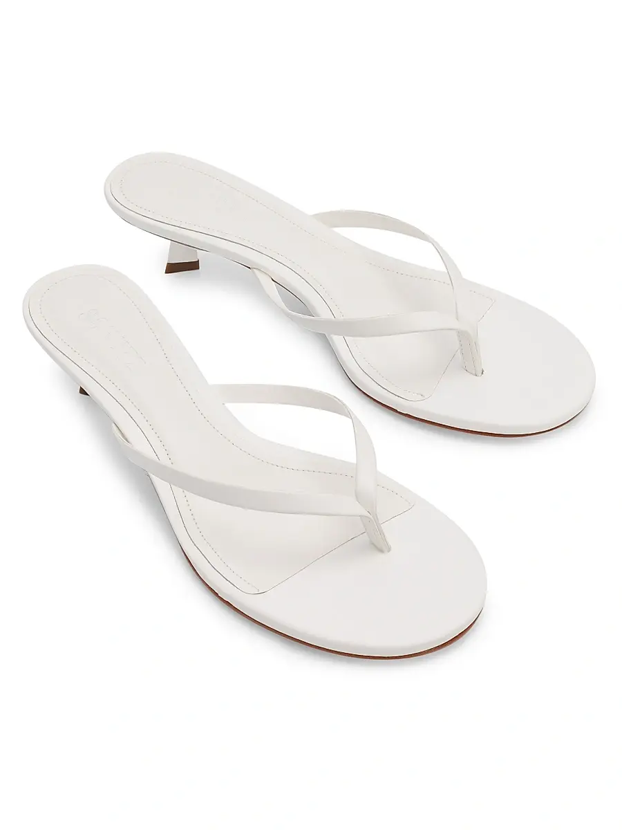 Schutz Women's Carolyn 50MM Leather Kitten-Heel Sandals | Thumbnail 2 Schutz Women's Carolyn 50MM Leather Kitten-Heel Sandals | Thumbnail 2