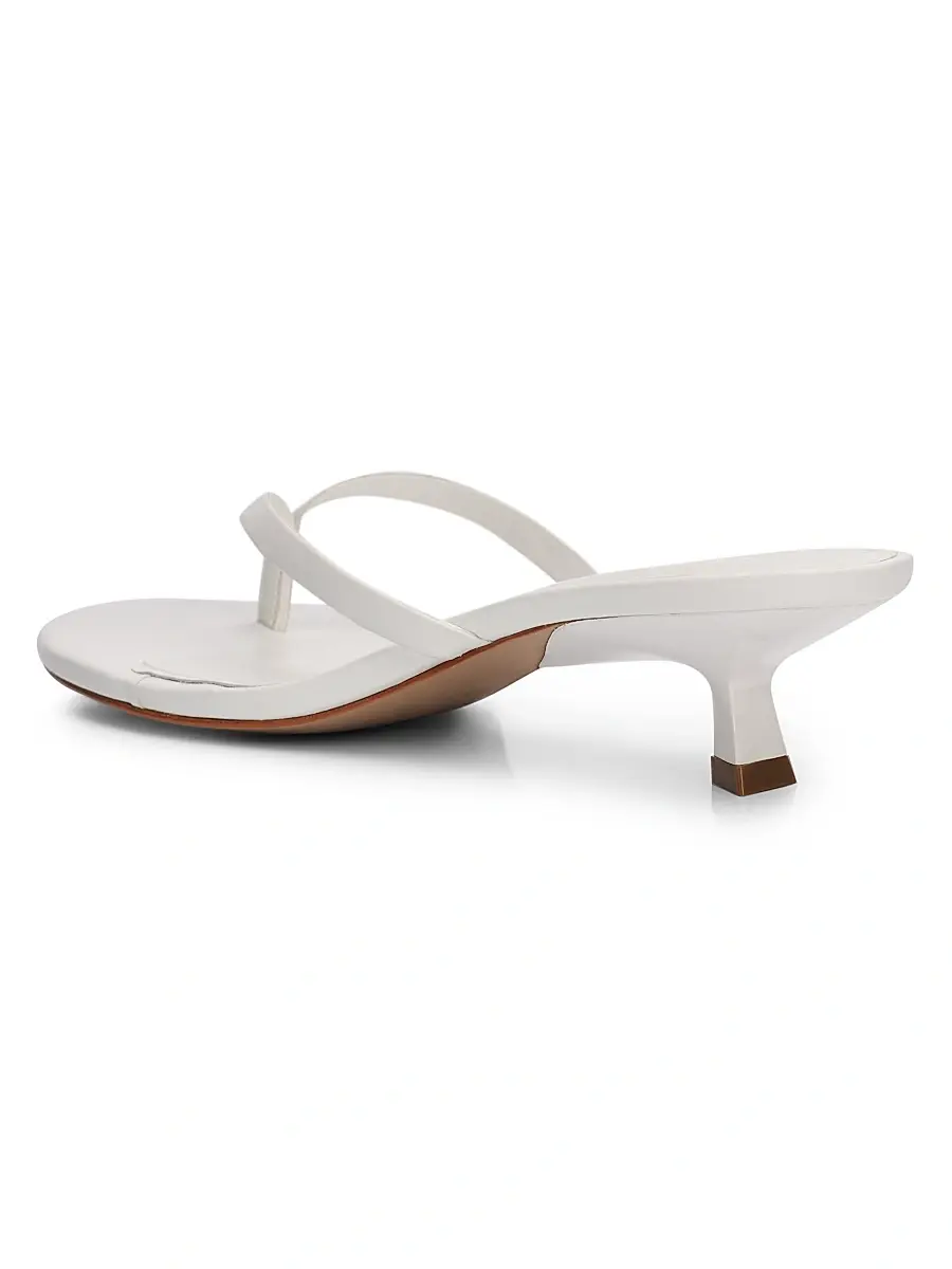 Schutz Women's Carolyn 50MM Leather Kitten-Heel Sandals | Thumbnail 3 Schutz Women's Carolyn 50MM Leather Kitten-Heel Sandals | Thumbnail 3