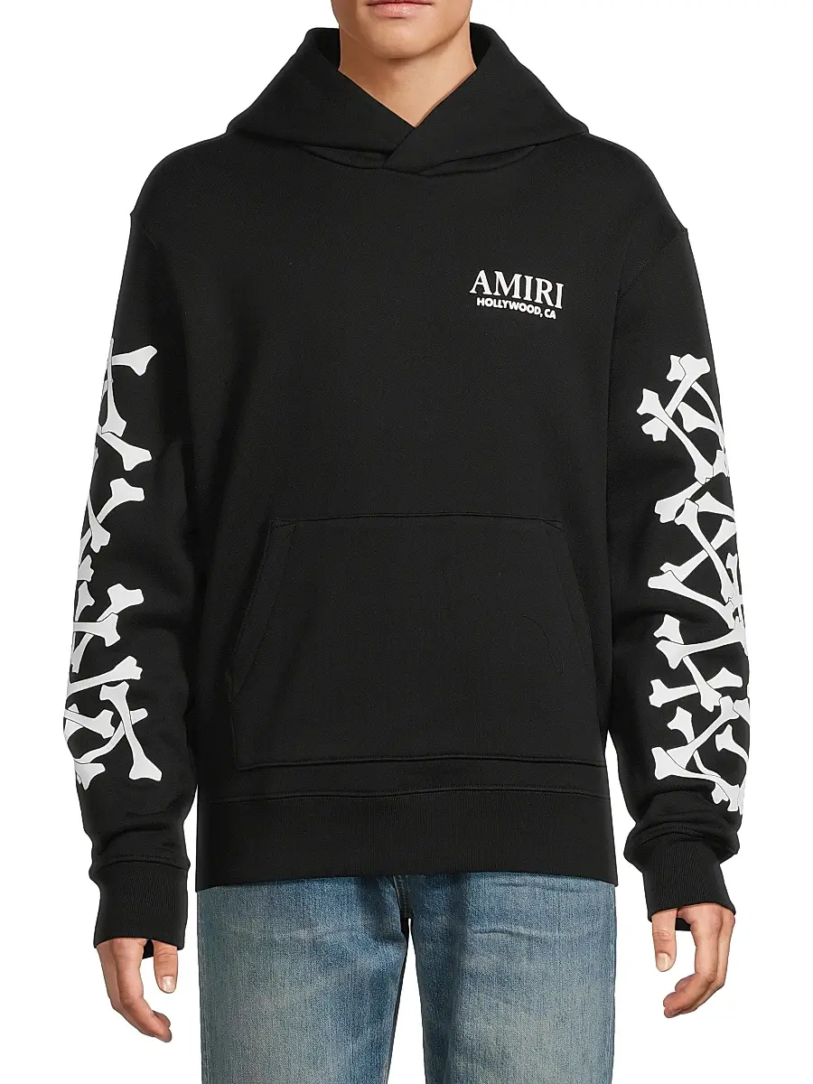 AMIRI Men's Bones Stacked Hoodie | Thumbnail 3