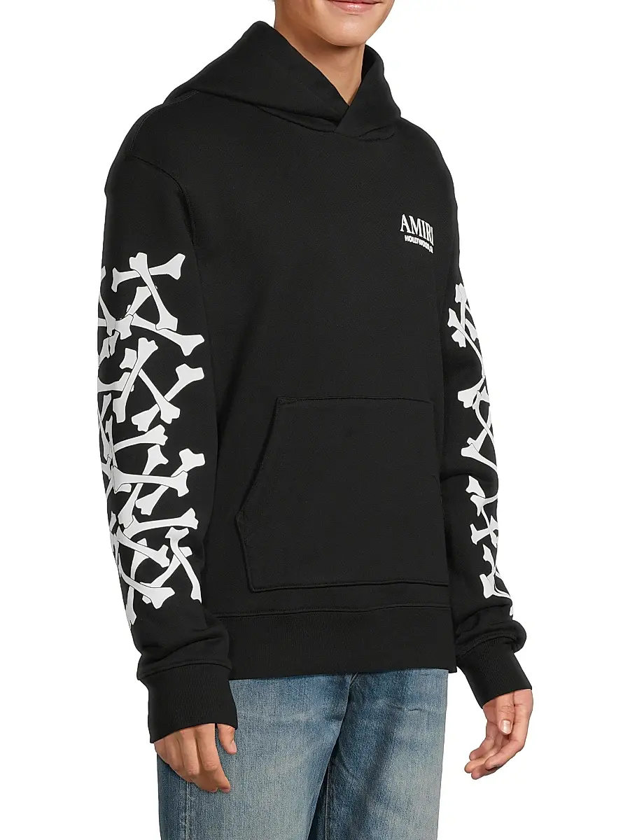 AMIRI Men's Bones Stacked Hoodie | Thumbnail 4