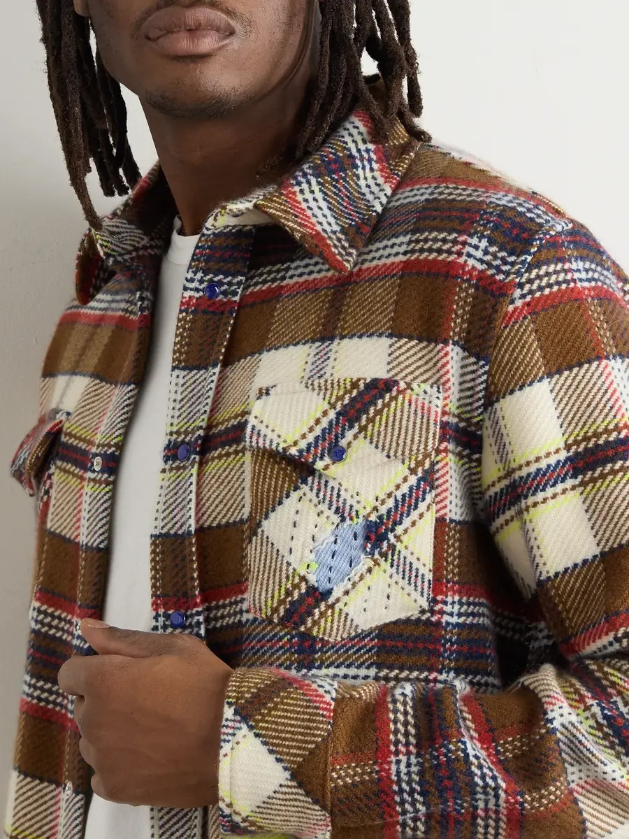 God’s True Cashmere Distressed Checked Cashmere Shirt - Men | Thumbnail 5 God’s True Cashmere Distressed Checked Cashmere Shirt - Men | Thumbnail 5