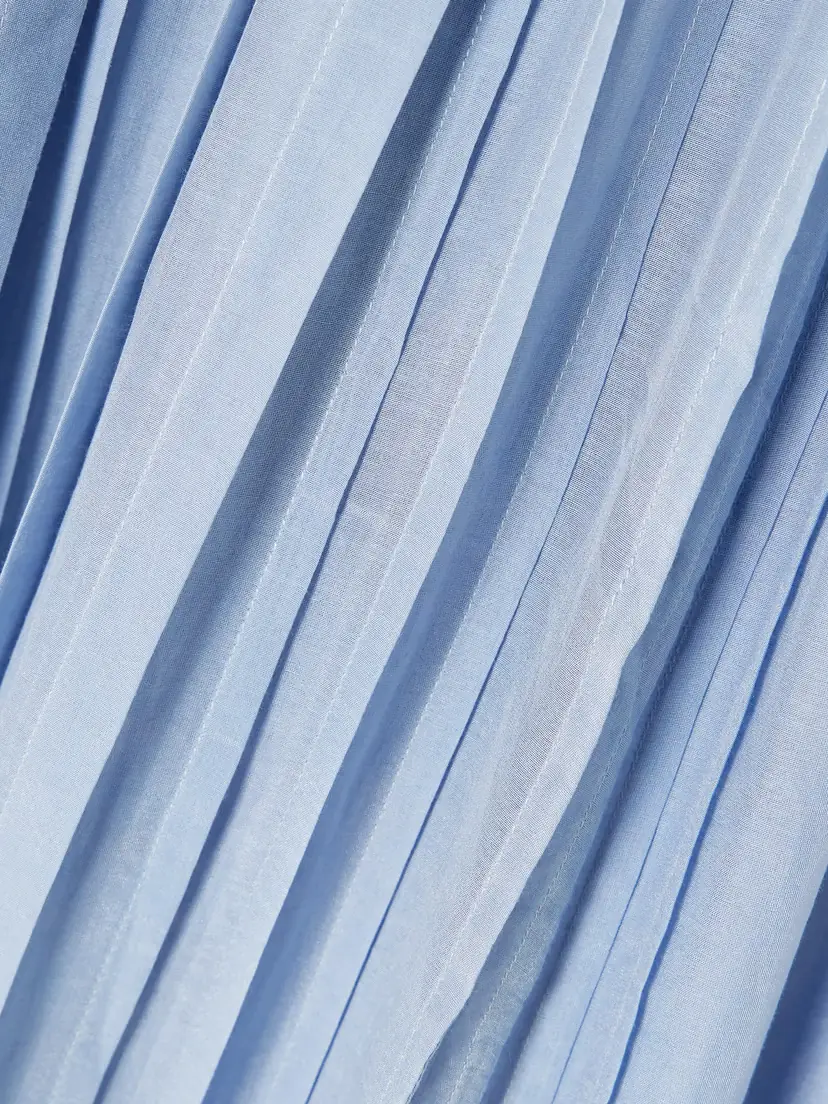 Thierry Colson Pintucked Cotton And Silk-blend Voile Midi Skirt | Thumbnail 4 Thierry Colson Pintucked Cotton And Silk-blend Voile Midi Skirt | Thumbnail 4