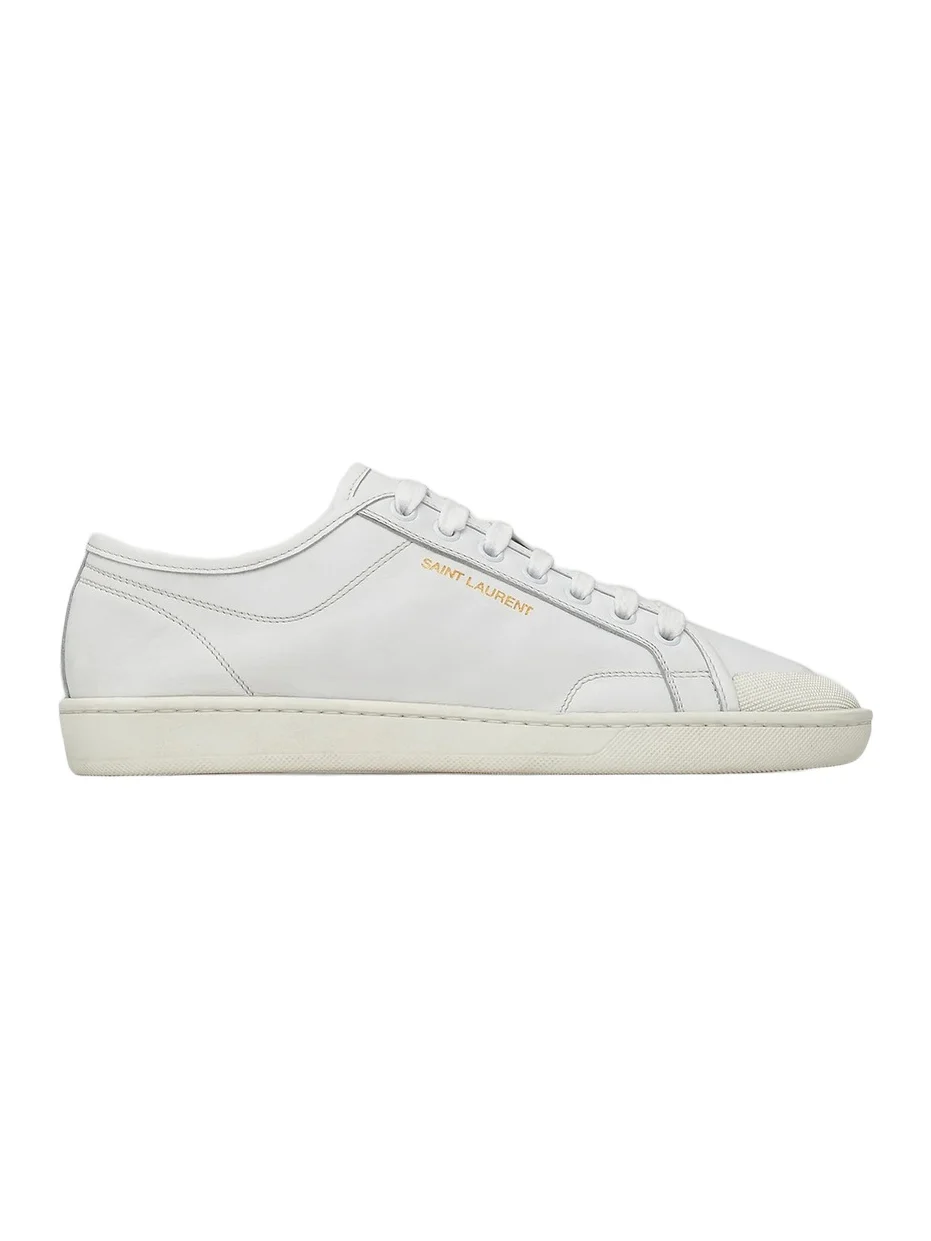 Women's Gym Sneakers in Smooth Leather - White
