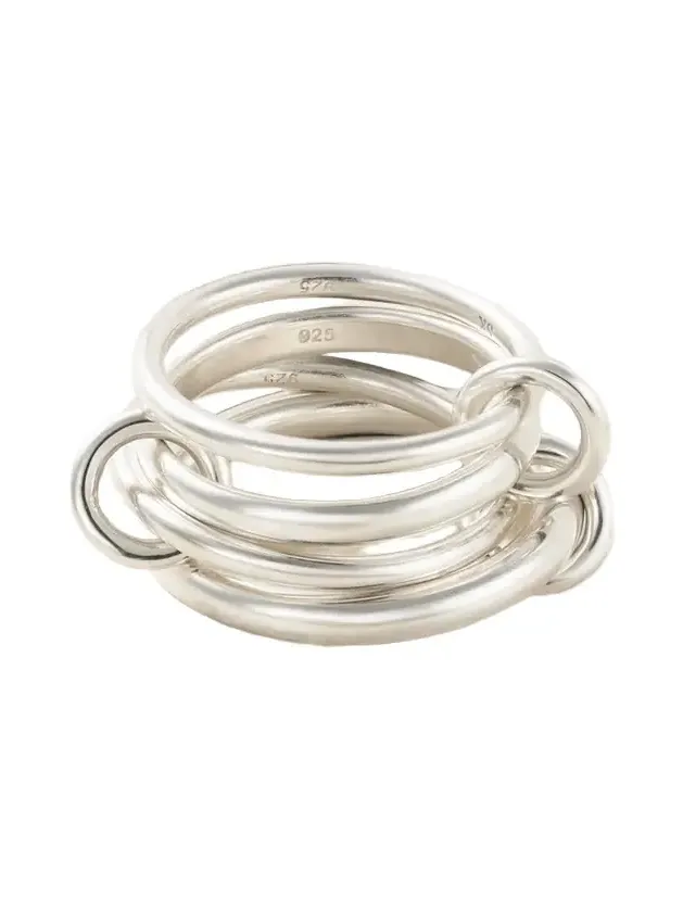Hyacinth Set Of Four Sterling Silver Rings