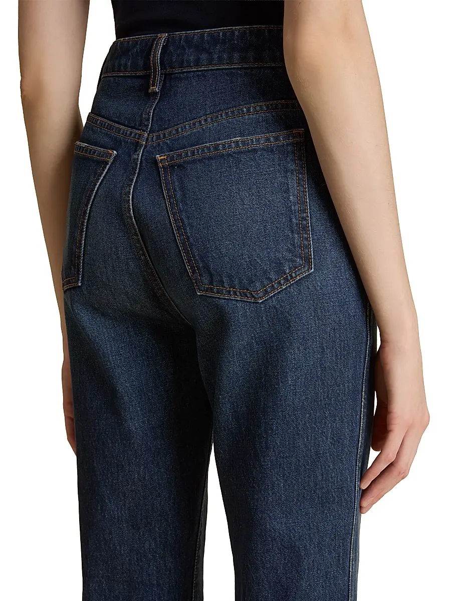 Khaite Women's Danielle High-Rise Straight-Leg Jeans - Lansing | Thumbnail 5 Khaite Women's Danielle High-Rise Straight-Leg Jeans - Lansing | Thumbnail 5
