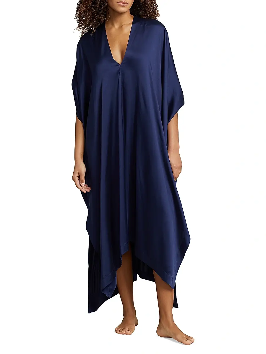 Polo Ralph Lauren Women's Heritage Silk Kaftan | Thumbnail 3 Polo Ralph Lauren Women's Heritage Silk Kaftan | Thumbnail 3