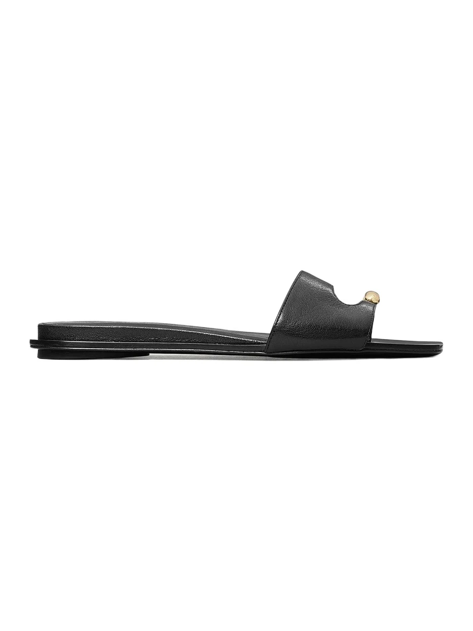 Women's Pierced Leather Slide Sandals Women's Pierced Leather Slide Sandals