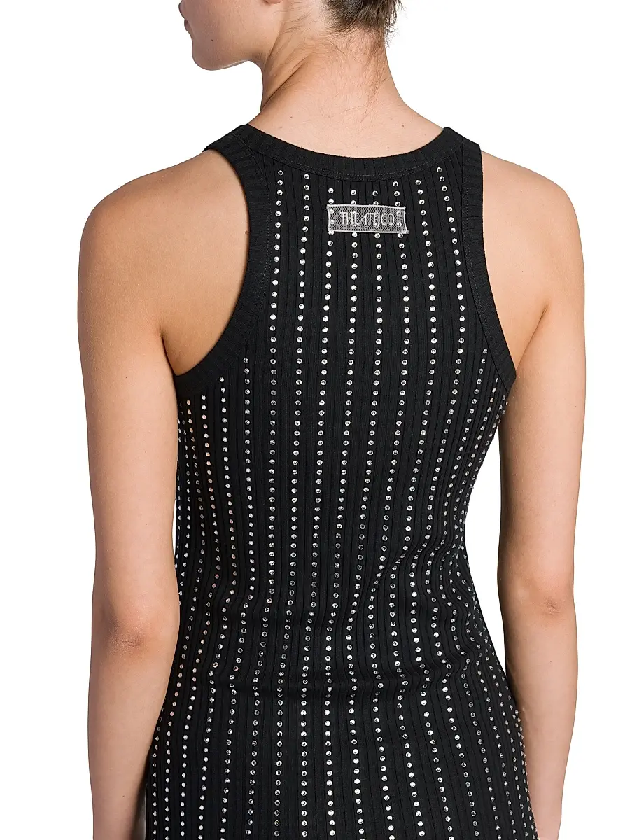 The Attico Women's Crystal-Embellished Cotton Minidress | Thumbnail 6 The Attico Women's Crystal-Embellished Cotton Minidress | Thumbnail 6