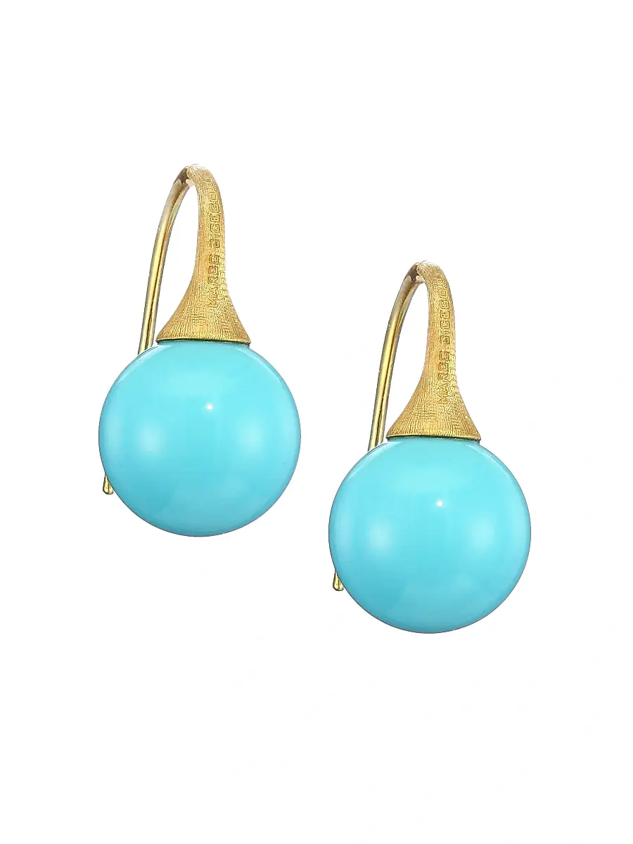 MARCO BICEGO Women's 18K Yellow Gold & Turquoise Drop Earrings