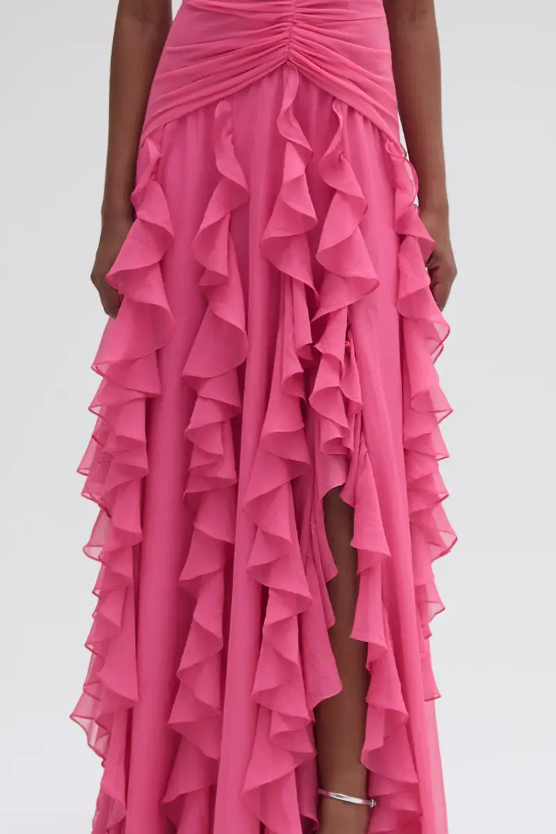PatBo SILK PLISSE PLUNGE GOWN | Thumbnail 2 PatBo SILK PLISSE PLUNGE GOWN | Thumbnail 2