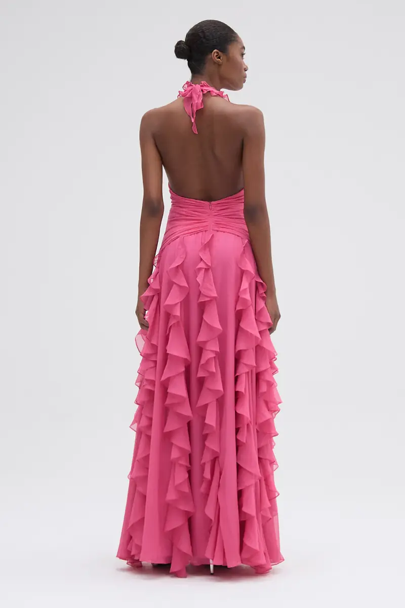PatBo SILK PLISSE PLUNGE GOWN | Thumbnail 7 PatBo SILK PLISSE PLUNGE GOWN | Thumbnail 7