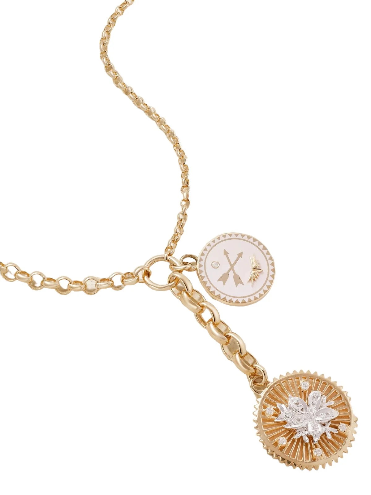 Resilience And Passion 18-karat Gold, Enamel And Diamond Necklace Resilience And Passion 18-karat Gold, Enamel And Diamond Necklace