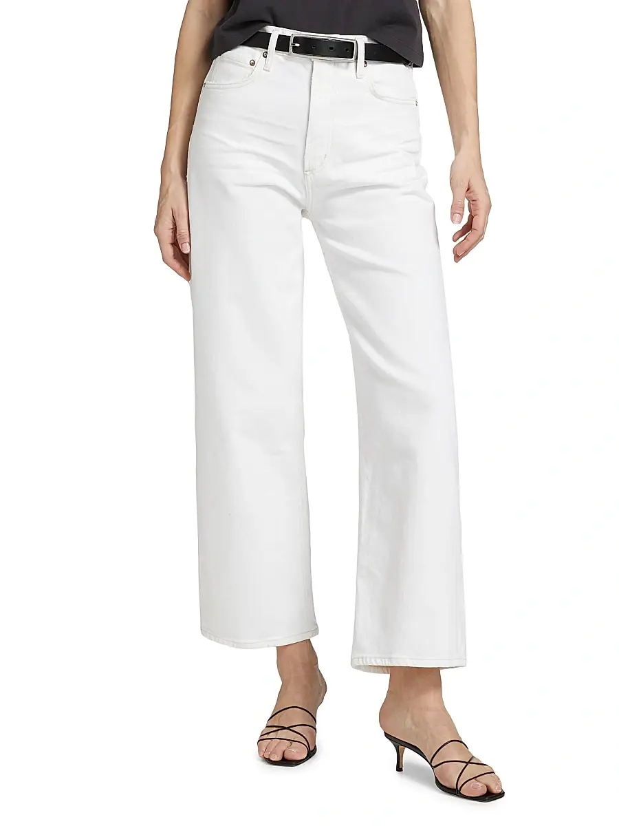 AGOLDE Women's Ren High-Rise Wide-Leg Jeans | Thumbnail 3