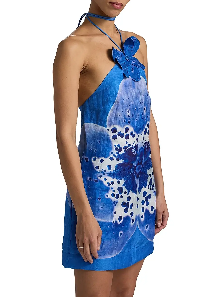 Amur Women's Everlee Orchid Print Minidress | Thumbnail 4
