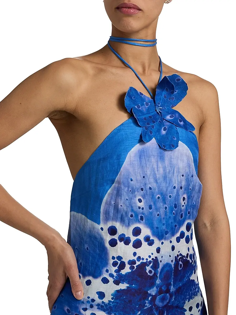 Amur Women's Everlee Orchid Print Minidress | Thumbnail 6
