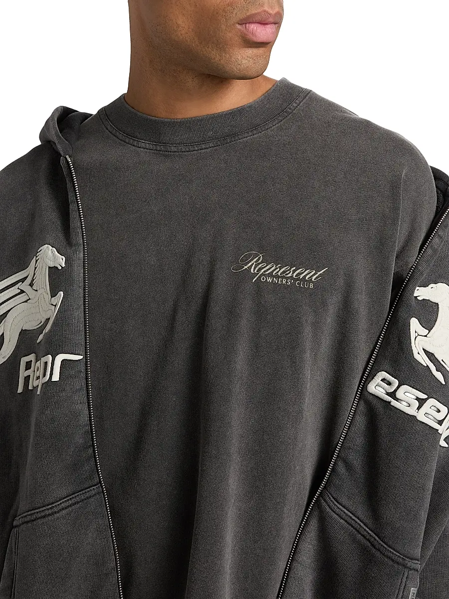 Represent Men's Owners Club Script T-Shirt - Vintage Grey | Thumbnail 6 Represent Men's Owners Club Script T-Shirt - Vintage Grey | Thumbnail 6