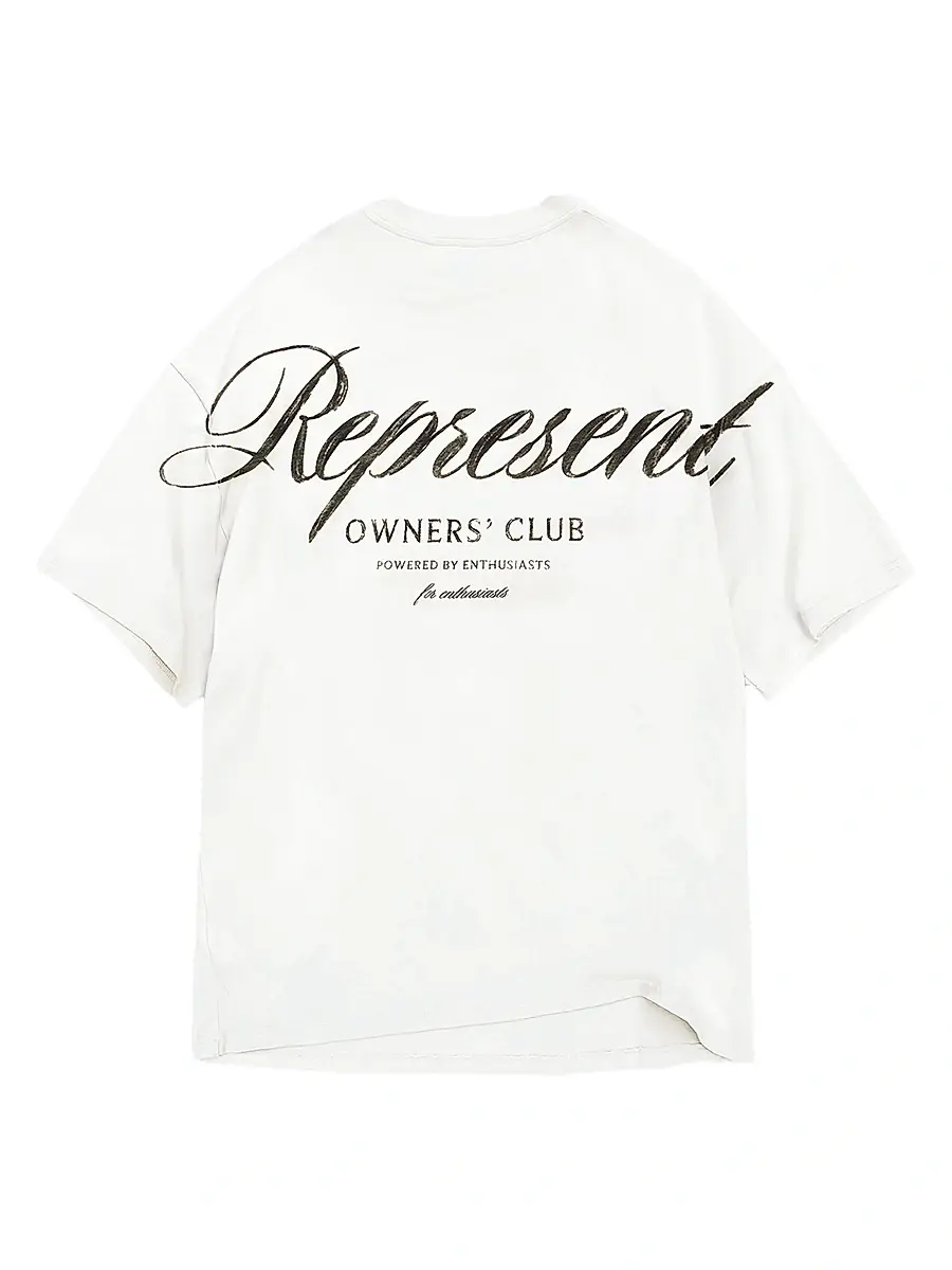 Represent Men's Owners Club Script T-Shirt - Vintage Grey | Thumbnail 10 Represent Men's Owners Club Script T-Shirt - Vintage Grey | Thumbnail 10