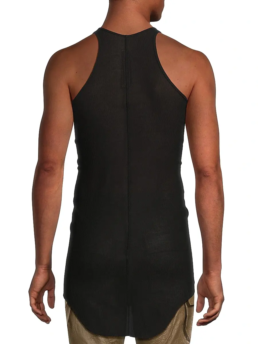 Rick Owens Men's Basic Rib-Knit Tank Top | Thumbnail 5