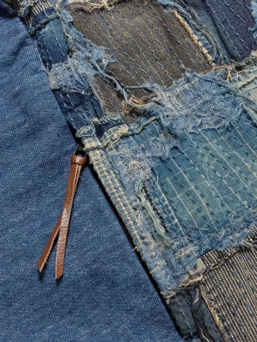 KAPITAL Boro Distressed Patchwork Cotton and Linen-Blend Sweatshirt - Men | Thumbnail 4 KAPITAL Boro Distressed Patchwork Cotton and Linen-Blend Sweatshirt - Men | Thumbnail 4