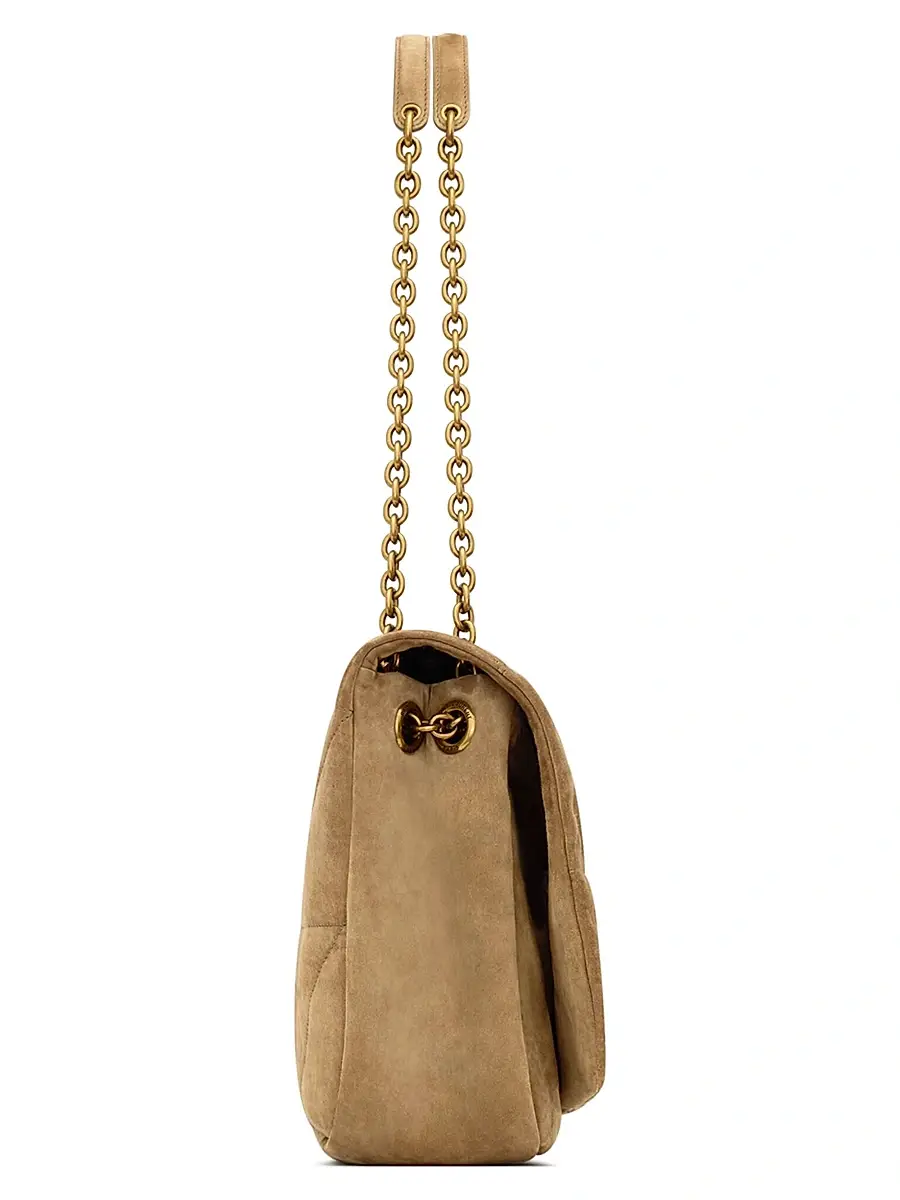 Saint Laurent Women's Jamie 4.3 Shoulder Bag in Suede - Golden Leaf | Thumbnail 4
