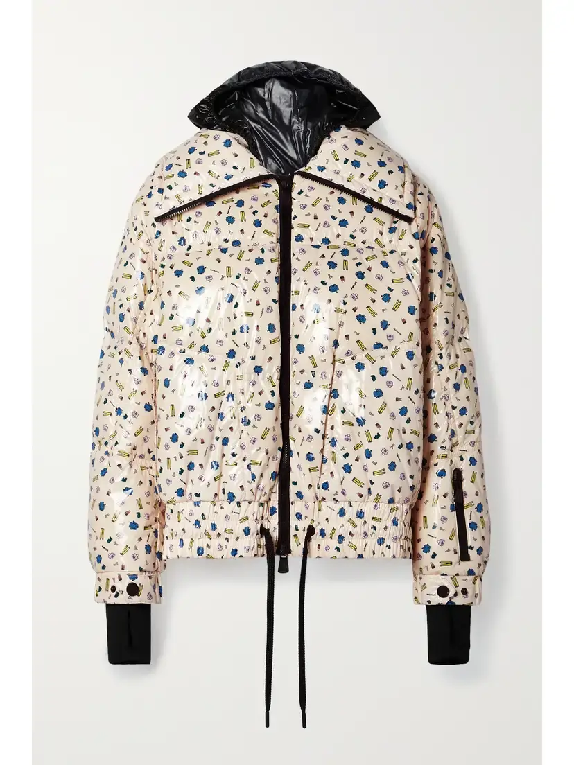 Moncler Genius + 3 Moncler Grenoble Printed Quilted Down Ski Jacket | Image 1 Moncler Genius + 3 Moncler Grenoble Printed Quilted Down Ski Jacket | Image 1