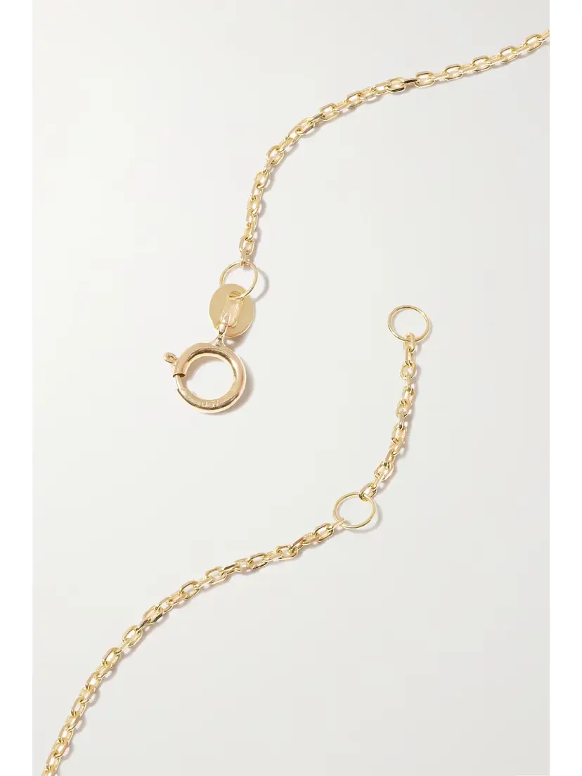 L’Atelier Nawbar Cosmic Ibiza Mini 18-karat Gold, Malachite And Diamond Choker | Thumbnail 3