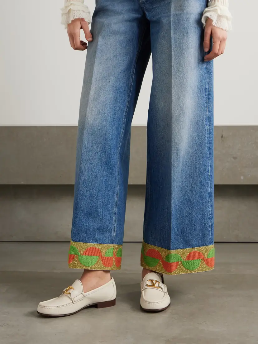 Valentino Garavani Vlogo Signature Embellished Leather Loafers | Thumbnail 2