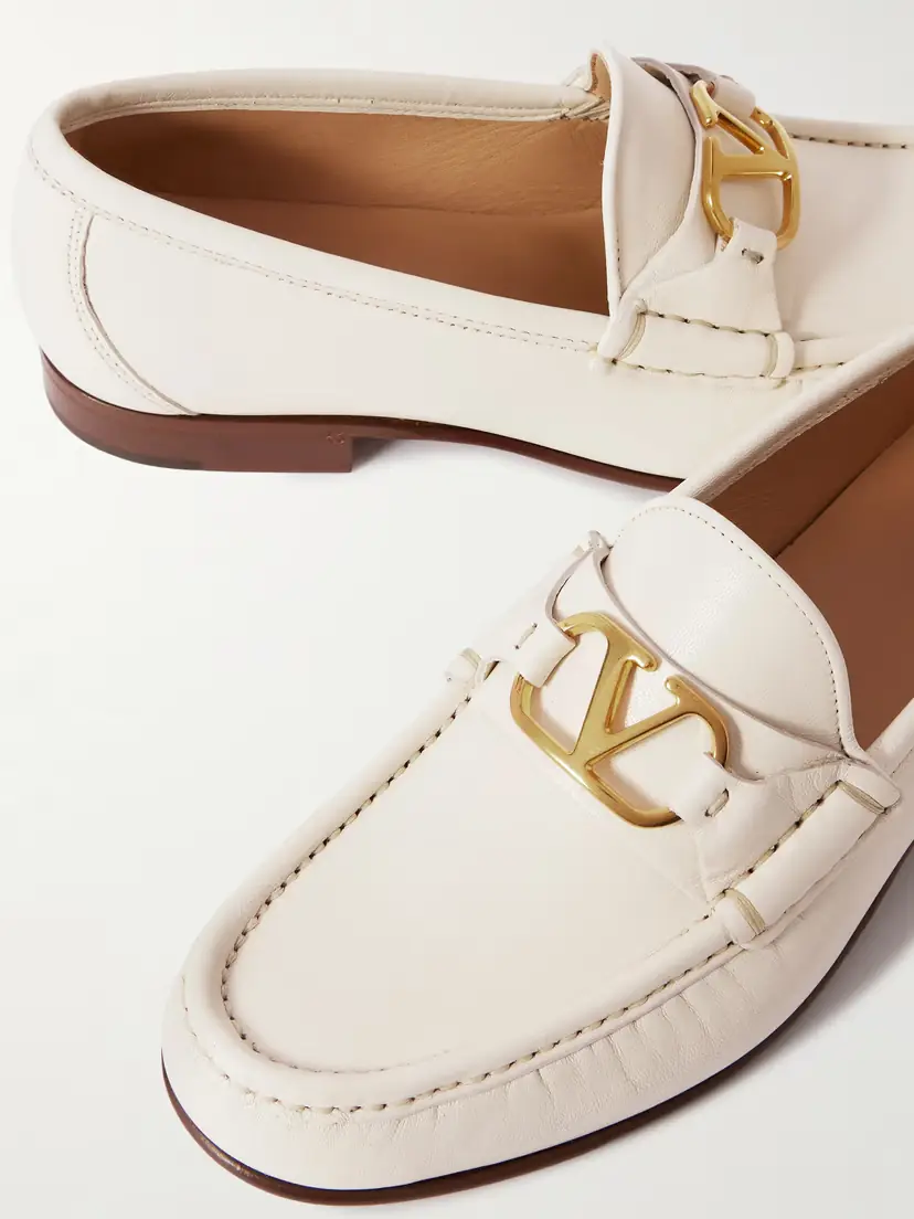 Valentino Garavani Vlogo Signature Embellished Leather Loafers | Thumbnail 4