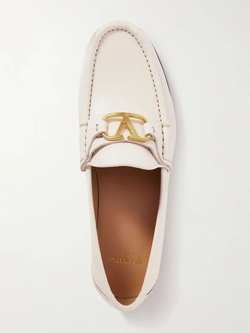 Valentino Garavani Vlogo Signature Embellished Leather Loafers | Thumbnail 5