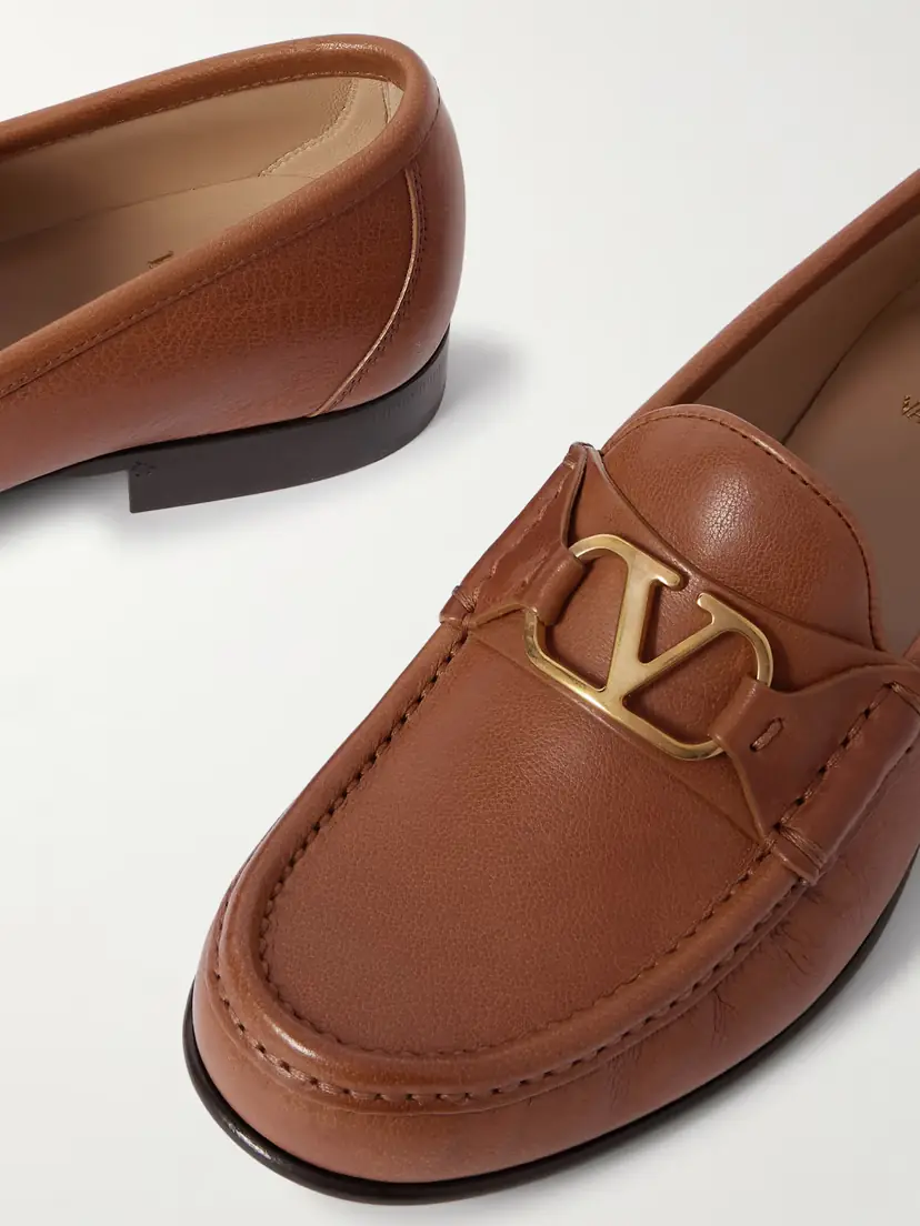 Valentino Garavani Vlogo Signature 20 Leather Loafers | Thumbnail 4