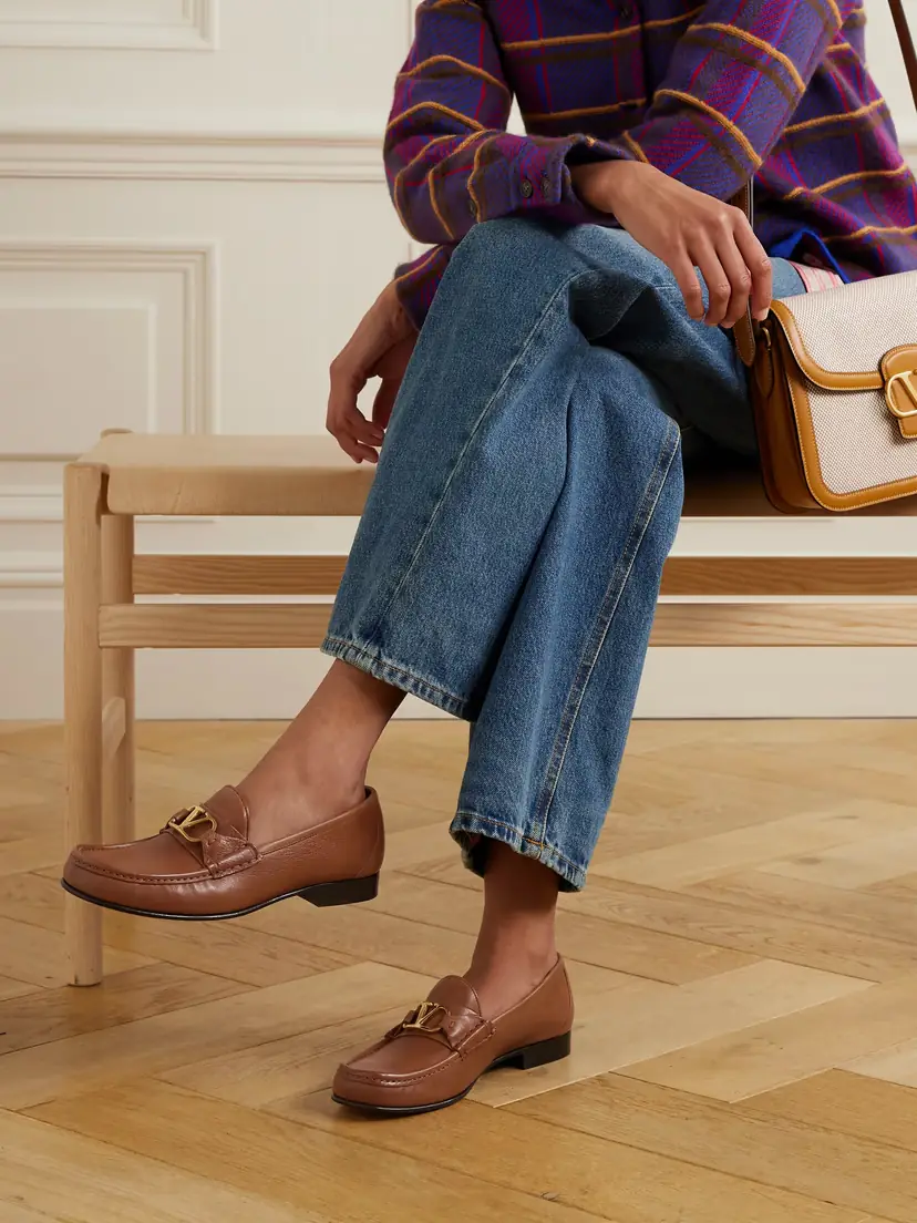 Valentino Garavani Vlogo Signature 20 Leather Loafers | Thumbnail 6