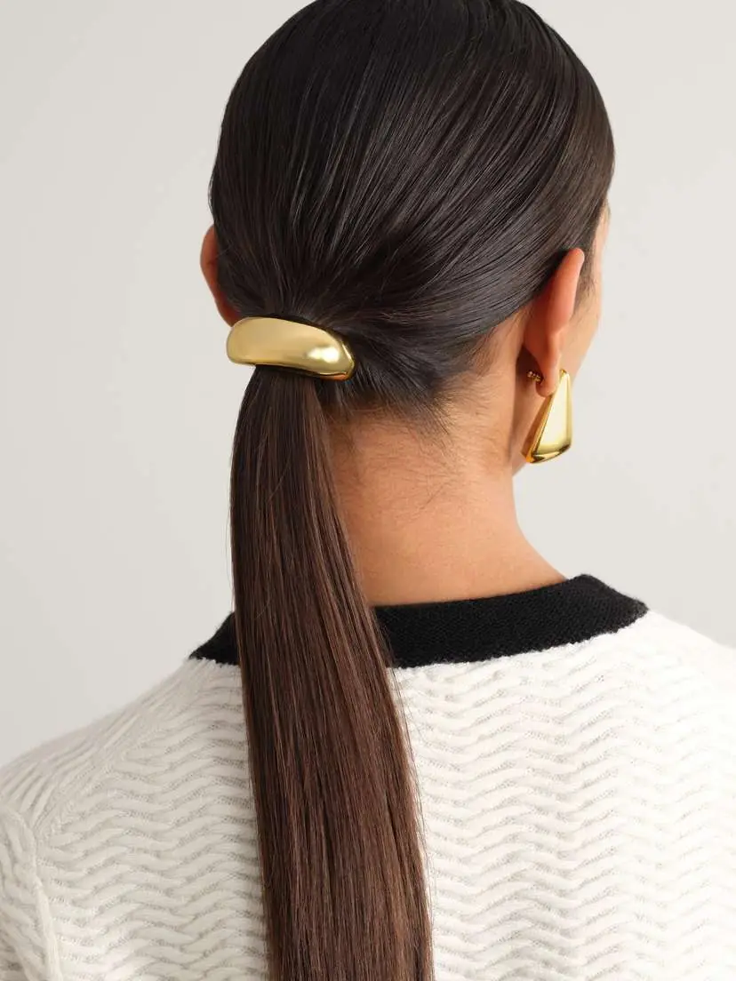 LIÉ STUDIO The Thea Gold-plated Hair Tie | Thumbnail 2
