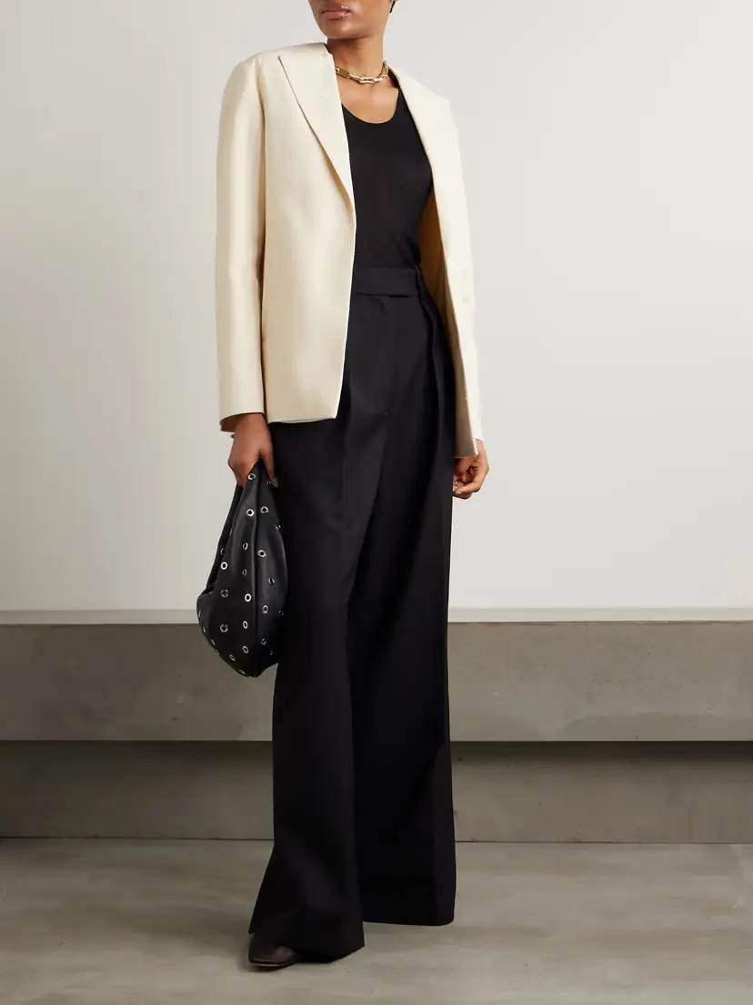 Loulou de Saison Rocco Textured Cotton-blend Twill Blazer | Thumbnail 2