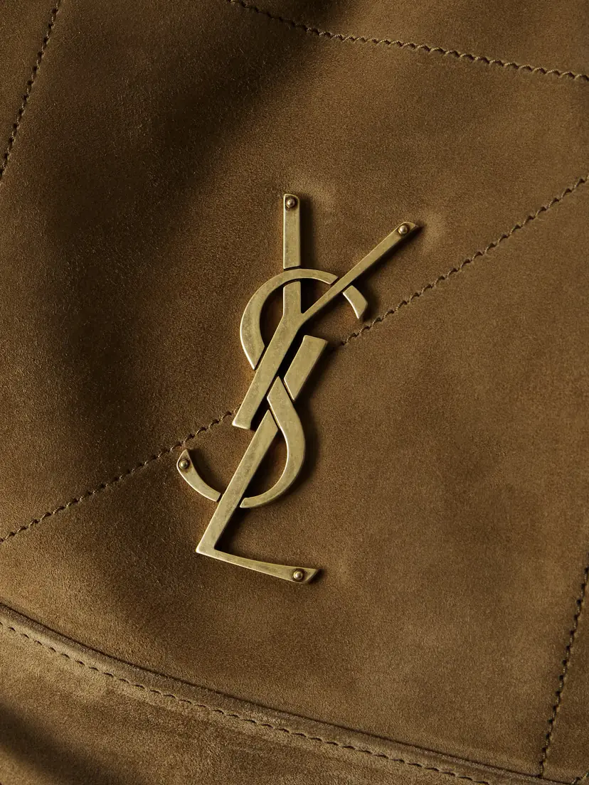 Saint Laurent Jamie Shopping Quilted Suede Shoulder Bag | Thumbnail 4 Saint Laurent Jamie Shopping Quilted Suede Shoulder Bag | Thumbnail 4