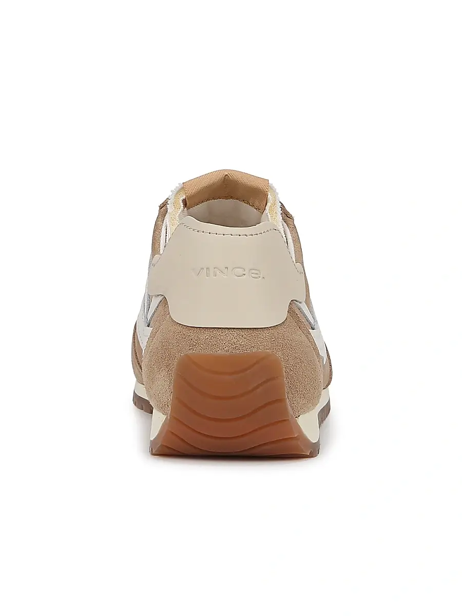 Vince Women's Oasis Runner Suede & Leather Sneakers - Camel White | Thumbnail 3 Vince Women's Oasis Runner Suede & Leather Sneakers - Camel White | Thumbnail 3