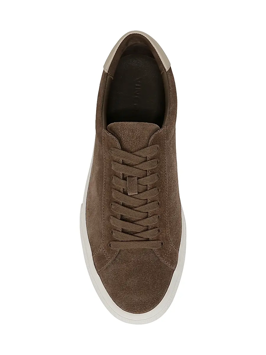 Vince Men's Fulton Suede Low-Top Sneakers | Thumbnail 4 Vince Men's Fulton Suede Low-Top Sneakers | Thumbnail 4