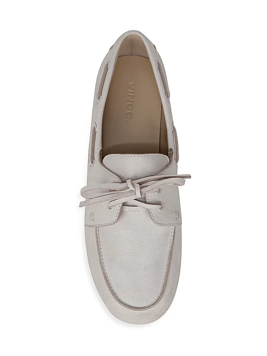 Vince Women's Marin Leather Boat Shoes | Thumbnail 4